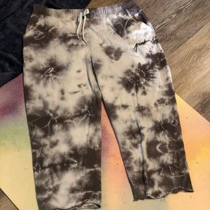 Tie-Dye Cropped Sweatpants